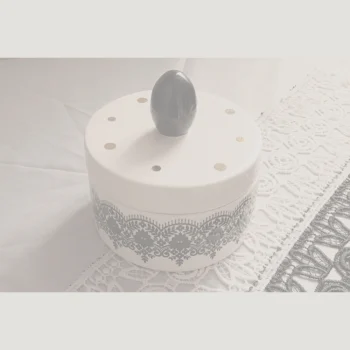 قندان سرامیکی طرح دانتل