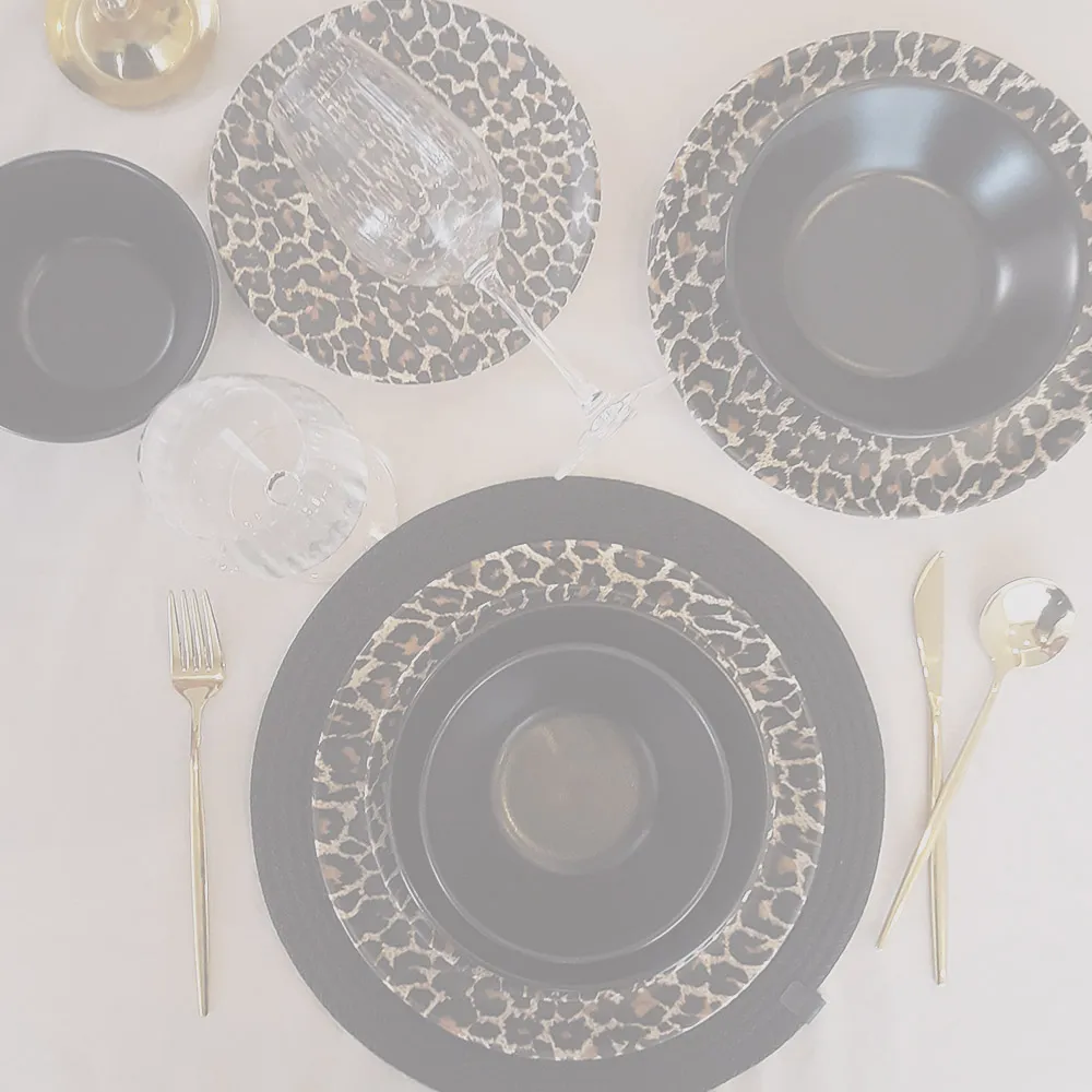 سرویس غذاخوری 24 پارچه کرامیکا طرح پلنگی سرویس غذاخوری 24 پارچه کرامیکا طرح پلنگی