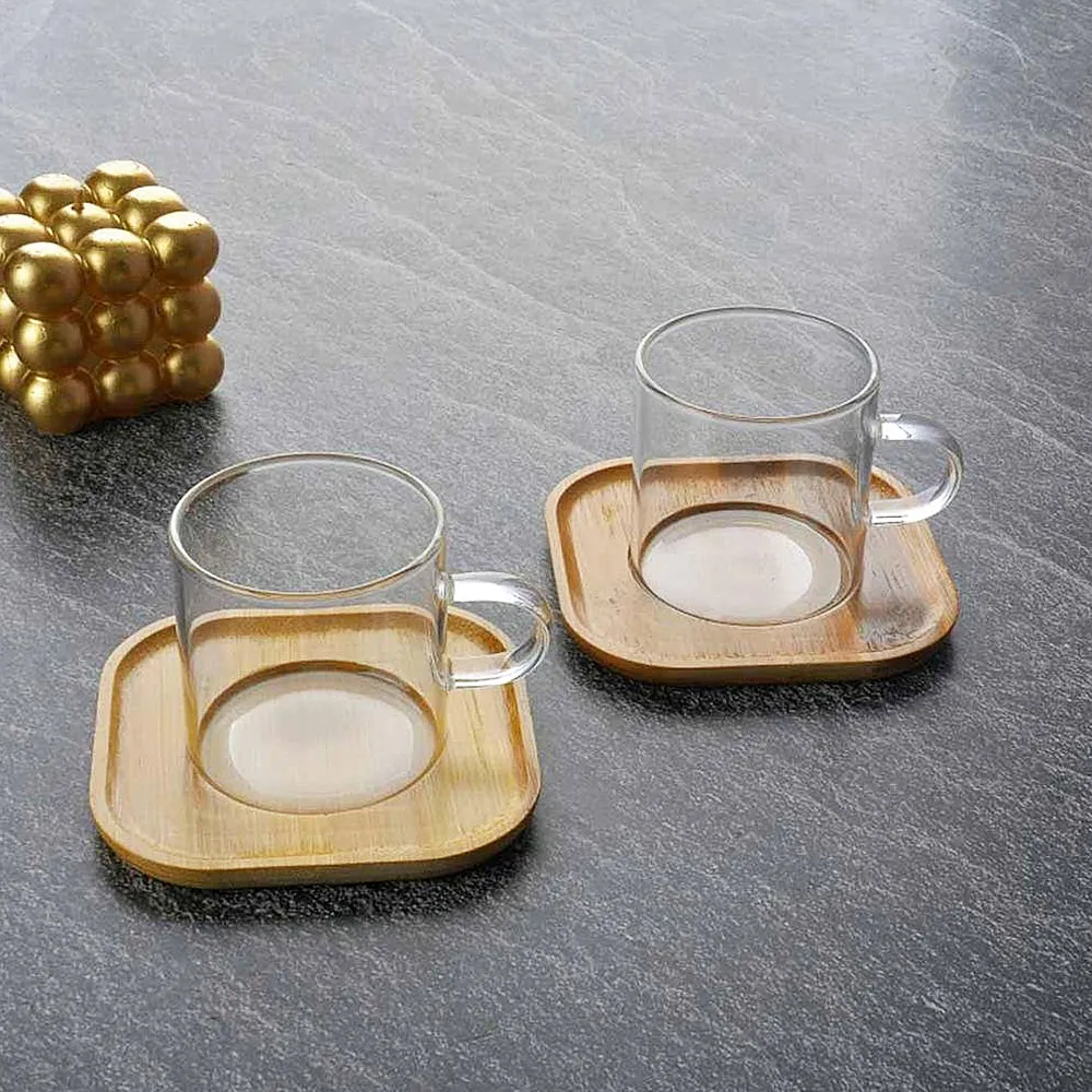 فنجان چایخوری پیرکس 4 پارچه tohana